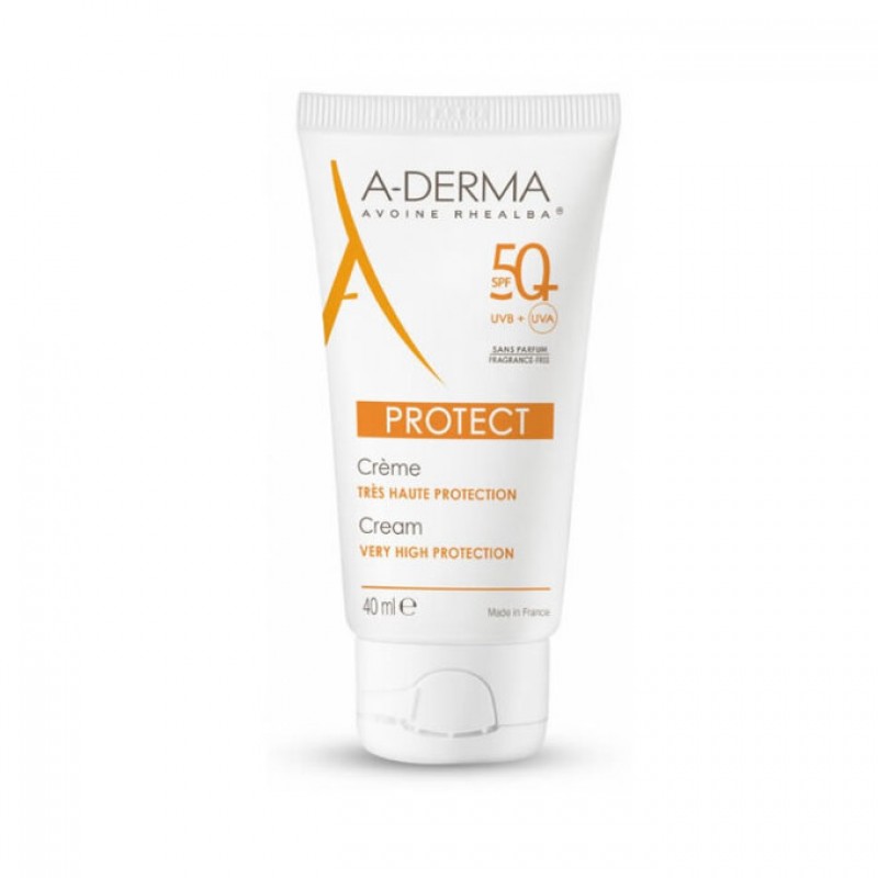 A-Derma Protect Creme SPF50+ Sans Parfum Αντηλιακή Κρέμα Προσώπου Χωρίς Άρωμα Πολύ Υψηλής Προστασίας για Κανονικές προς Ξηρές Επιδερμίδες, 40ml A-Derma Protect Creme SPF50+ Sans Parfum Αντηλιακή Κρέμα Προσώπου Χωρίς Άρωμα Πολύ Υψηλής Προστασίας για Κανονικές προς Ξηρές Επιδερμίδες, 40ml