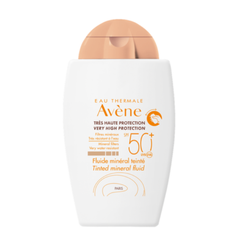 Avene Tinted Mineral Fluid SPF50+ Αντιηλιακό Προσώπου με Χρώμα, 40ml Avene Tinted Mineral Fluid SPF50+ Αντιηλιακό Προσώπου με Χρώμα, 40ml