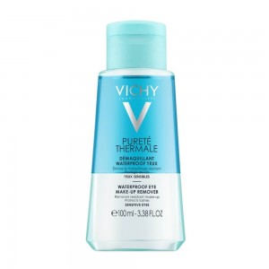 Vichy Purete Thermale Waterproof Eye Make-up Remover Ντεμακιγιάζ Ματιών για Αδιάβροχο Μακιγιάζ, 100ml 