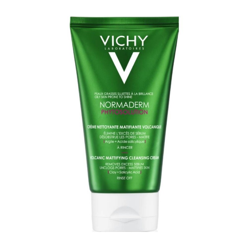 Vichy Normaderm Phytosolution Volcanic Mattifying Cleansing Cream Κρέμα για Βαθύ Καθαρισμό, Κατά της Λιπαρότητας, 125ml Vichy Normaderm Phytosolution Volcanic Mattifying Cleansing Cream Κρέμα για Βαθύ Καθαρισμό, Κατά της Λιπαρότητας, 125ml