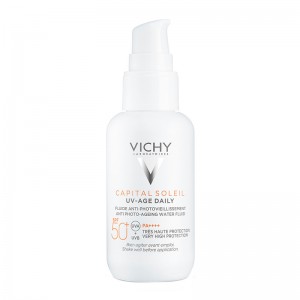 Vichy Capital Soleil UV Age Daily SPF50+ Anti-Aging Sun Cream Λεπτόρρευστο Αντιηλιακό Κατά της Φωτογήρανσης, 40ml
