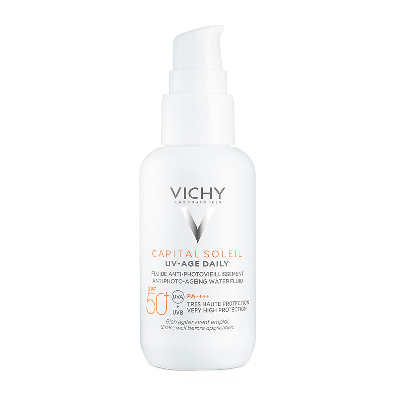Vichy Capital Soleil UV Age Daily SPF50+ Anti-Aging Sun Cream Λεπτόρρευστο Αντιηλιακό Κατά της Φωτογήρανσης, 40ml