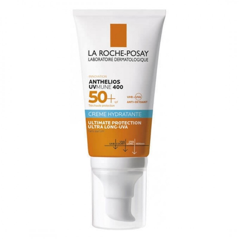 La Roche Posay Anthelios UVMune 400 Hydrating Cream SPF50+ Αντηλιακή Ενυδατική Κρέμα Προσώπου Χωρίς Άρωμα, 50ml
