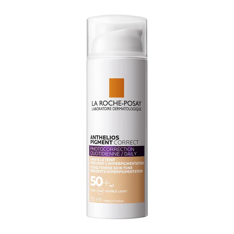 La Roche Posay Anthelios Pigment Correct Photocorrection Daily Tinted Cream SPF50+ Αντιηλιακό με Χρώμα για τις Κηλίδες, 50ml