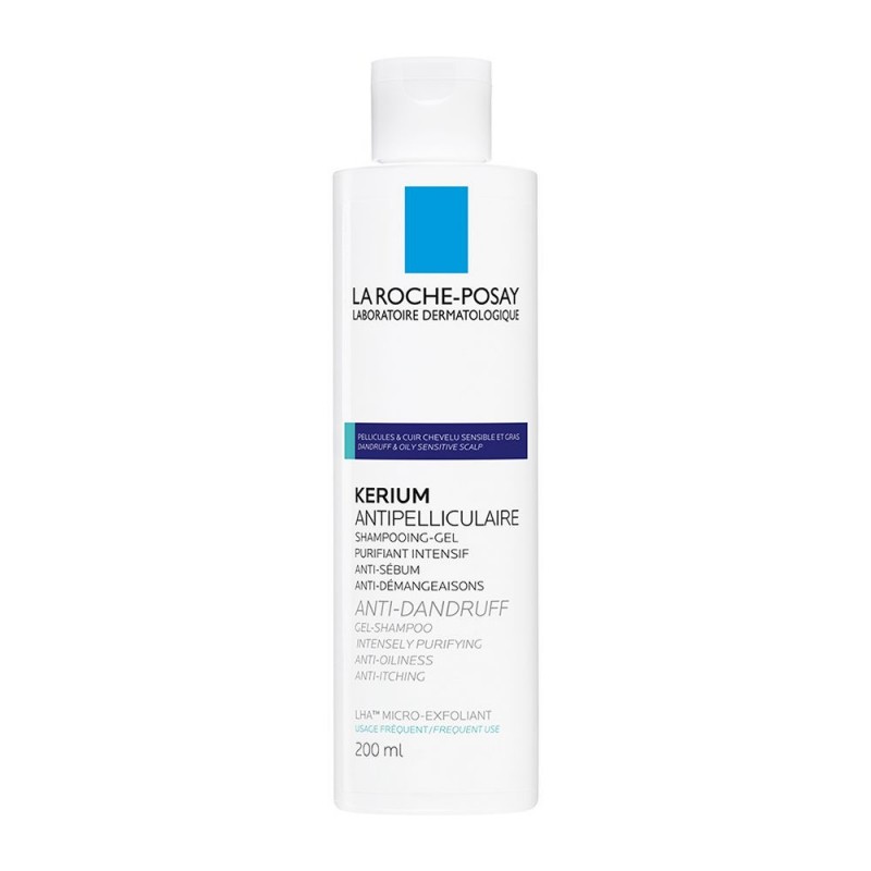La Roche Posay Kerium Gel Shampoo Σαμπουάν Κατά της Λιπαρής Πιτυρίδας με Μικροαπολεπιστική Δράση, 200ml La Roche Posay Kerium Gel Shampoo Σαμπουάν Κατά της Λιπαρής Πιτυρίδας με Μικροαπολεπιστική Δράση, 200ml