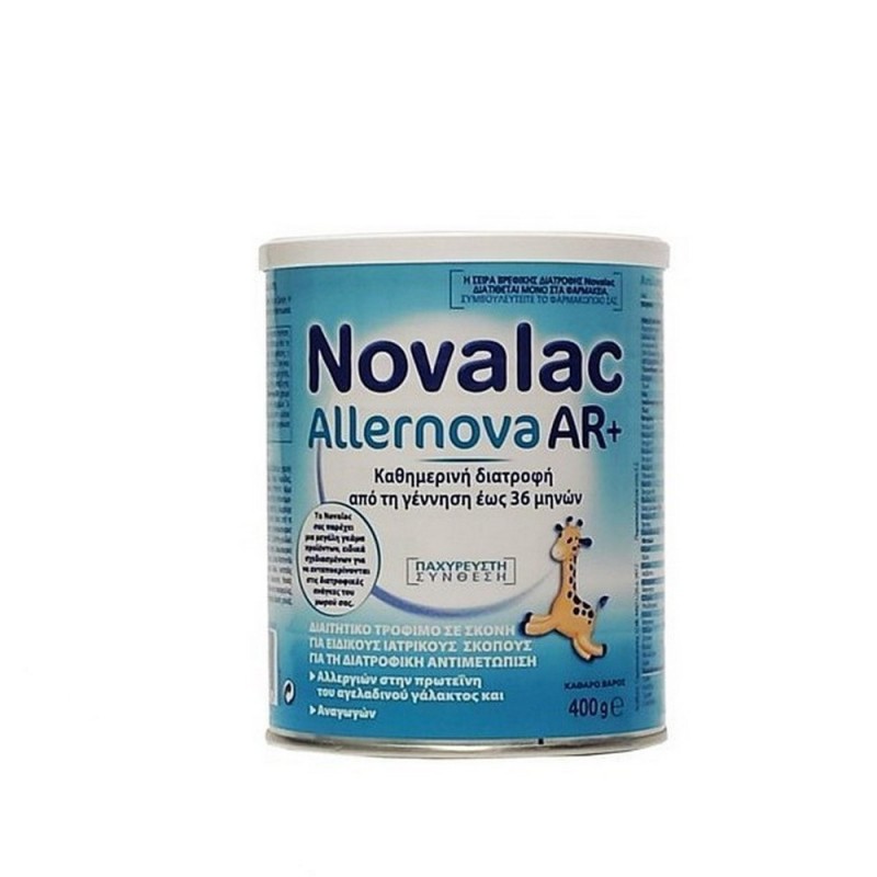 Novalac Allernova AR+ Βρεφικό Υποαλλεργικό Γάλα σε Σκόνη από την Γέννηση Έως 36 Μηνών, 400gr