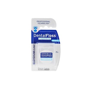 Elgydium Clinic Dental Floss Anti-plaque Οδοντικό Νήμα Ελαφρά Κερωμένο με Γεύση Μέντα, 25m