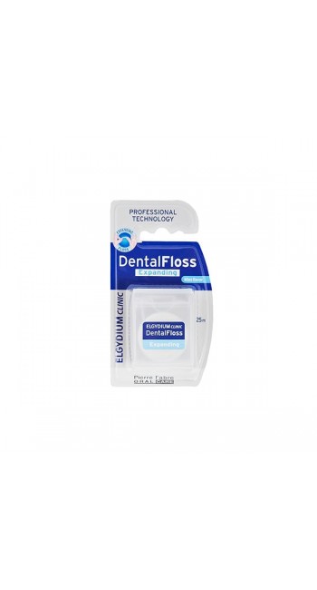 Elgydium Clinic Dental Floss Anti-plaque Οδοντικό Νήμα Ελαφρά Κερωμένο με Γεύση Μέντα, 25m