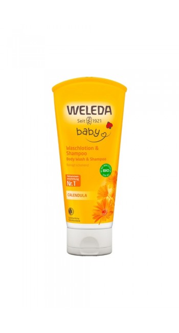Weleda Baby Βρεφικό Σαμπουάν & Αφρόλουτρο Καλέντουλας, 200ml