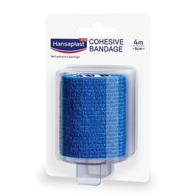 Hansaplast Cohesive Bandage Επίδεσμος Τραυμάτων & Στήριξη Αρθρώσεων, 6cm x 4 mt Hansaplast Cohesive Bandage Επίδεσμος Τραυμάτων & Στήριξη Αρθρώσεων, 6cm x 4 mt