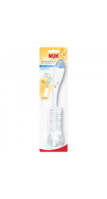 Nuk Βούρτσα Μπιμπερό 2 σε 1, 1τμχ  Nuk Βούρτσα Μπιμπερό 2 σε 1, 1τμχ