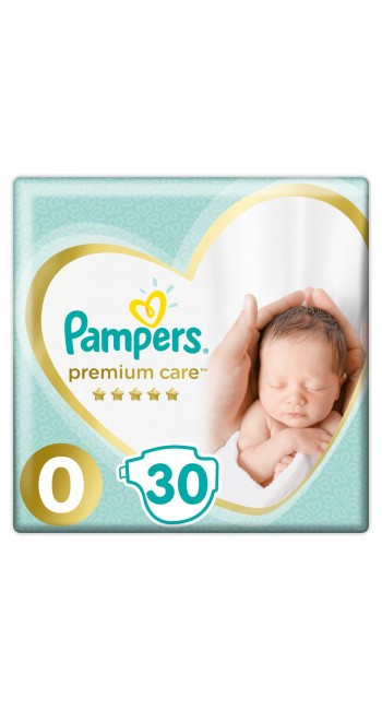 Pampers Premium Care Πάνα Μέγεθος 0(<3kg), 30τμχ
