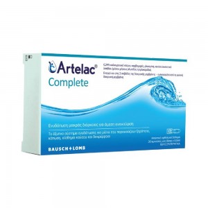 Bausch & Lomb Artelac Complete Λιπαντικό Οφθαλμικό Διάλυμα που Προσφέρει Ενυδάτωση Μακράς Διάρκειας για Άμεση Ανακούφιση, 30amp x 0.5ml
