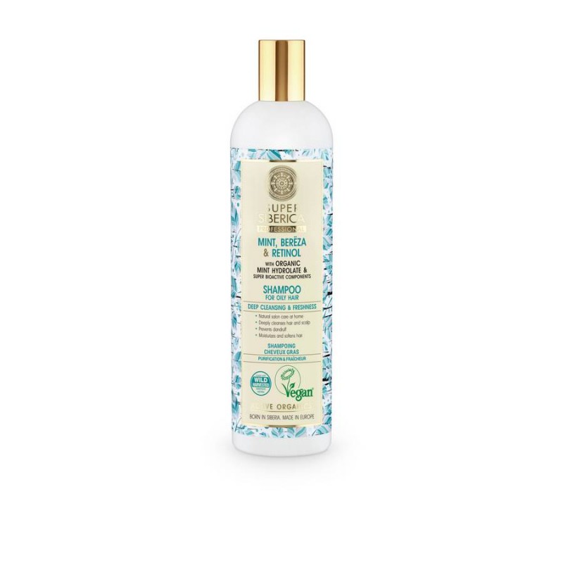 Natura Siberica Super Siberica Mint, Bereza & Retinol Shampoo Σαμπουάν για Λιπαρά Μαλλιά, 400ml Natura Siberica Super Siberica Mint, Bereza & Retinol Shampoo Σαμπουάν για Λιπαρά Μαλλιά, 400ml
