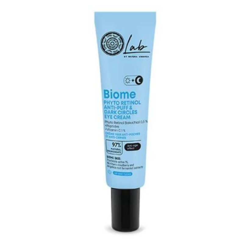 Natura Siberica Lab Biome Phyto Retinol Κρέμα Ματιών κατά του Πρηξίματος & των Μαύρων Κύκλων, 30ml