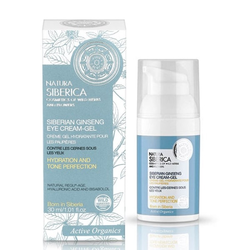 Natura Siberica Siberian Ginseng, Ενυδατική Αντιρυτιδική Συσφικτική Κρέμα-Gel Ματιών για Μαύρους Κύκλους & Πρήξιμο 30ml Natura Siberica Siberian Ginseng, Ενυδατική Αντιρυτιδική Συσφικτική Κρέμα-Gel Ματιών για Μαύρους Κύκλους & Πρήξιμο 30ml