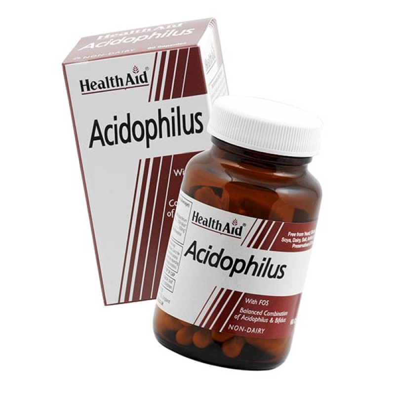 HealhAid Acidophilus Για την Υγιή Λειτουργία του Εντέρου, 60caps HealhAid Acidophilus Για την Υγιή Λειτουργία του Εντέρου, 60caps