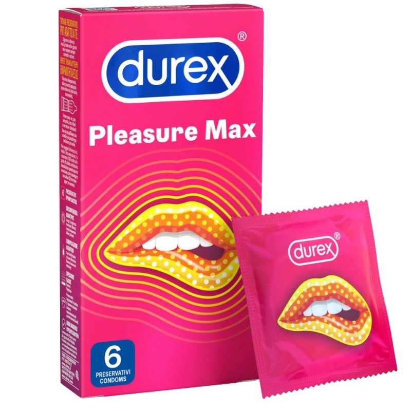 Durex Pleasuremax Προφυλακτικά με Ανάγλυφες Κουκίδες & Ραβδώσεις, 6τμχ Durex Pleasuremax Προφυλακτικά με Ανάγλυφες Κουκίδες & Ραβδώσεις, 6τμχ