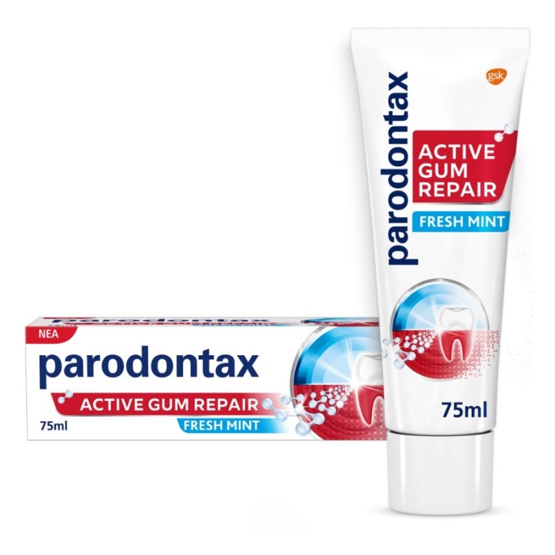 Parodontax Active Gum Repair Fresh Mint Οδοντόκρεμα για την Αποκατάσταση των Ούλων που Αιμορραγούν, 75ml