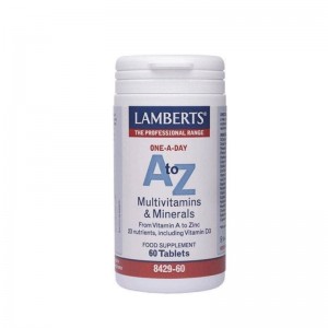 Lamberts A to Z Multivitamins & Minerals Πολυβιταμίνες & Μέταλλα για την Καλή Υγεία του Ανοσοποιητικού Συστήματος 60Tabs