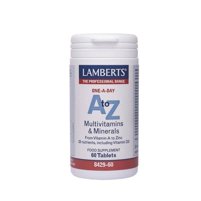 Lamberts A to Z Multivitamins & Minerals Πολυβιταμίνες & Μέταλλα για την Καλή Υγεία του Ανοσοποιητικού Συστήματος 60Tabs