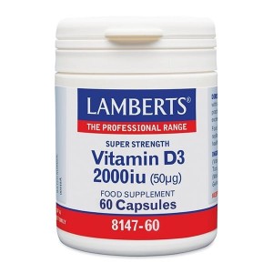 Lamberts Vitamin D3 2000iu Συμπλήρωμα Διατροφής Βιταμίνης D, 60caps
