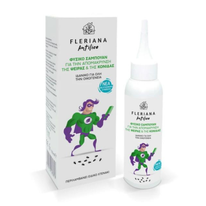 Power Health Fleriana Φυσικό Σαμπουάν για την Απομάκρυνση της Ψείρας & της Κόνιδας, 100ml Power Health Fleriana Φυσικό Σαμπουάν για την Απομάκρυνση της Ψείρας & της Κόνιδας, 100ml