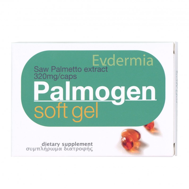 Evdermia Palmogen Συμπλήρωμα Διατροφής με Εκχύλισμα Saw Palmetto Berry 320mg για την Αντιμετώπιση της Τριχόπτωσης, 30 Μαλακές Κάψουλες Evdermia Palmogen Συμπλήρωμα Διατροφής με Εκχύλισμα Saw Palmetto Berry 320mg για την Αντιμετώπιση της Τριχόπτωσης, 30 Μαλακές Κάψουλες