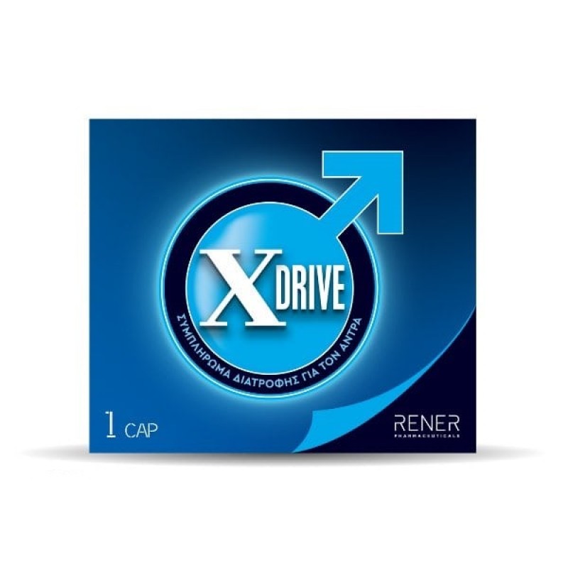 Rener Xdrive Συμπλήρωμα Διατροφής για τη Βελτίωση της Σεξουαλικής Απόδοσης και Ενέργειας του Άντρα, 1cap Rener Xdrive Συμπλήρωμα Διατροφής για τη Βελτίωση της Σεξουαλικής Απόδοσης και Ενέργειας του Άντρα, 1cap