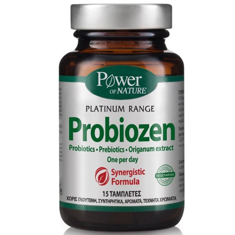 Power Health Classics Platinum Probiozen Συμπλήρωμα Προβιοτικών & Πρεβιοτικών για την Καλή Υγεία του Εντέρου, 15tabs