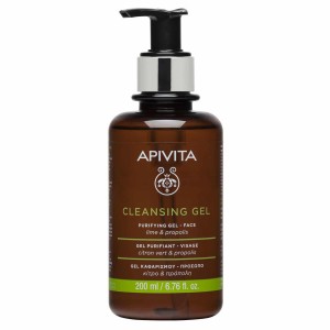 Apivita Cleansing Purifying Gel Propolis & Lime Τζελ Καθαρισμού Προσώπου για Λιπαρές - Μεικτές Επιδερμίδες με Πρόπολη & Κίτρο, 200ml
