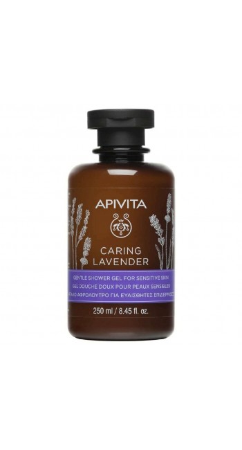 Apivita Caring Lavender Απαλό Αφρόλουτρο για Ευαίσθητες Επιδερμίδες, 250ml