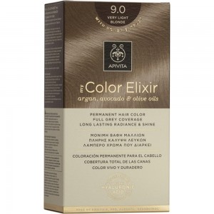 Apivita My Color Elixir kit Μόνιμη Βαφή Μαλλιών 9.0 ΞΑΝΘΟ ΠΟΛΥ ΑΝΟΙΧΤΟ 