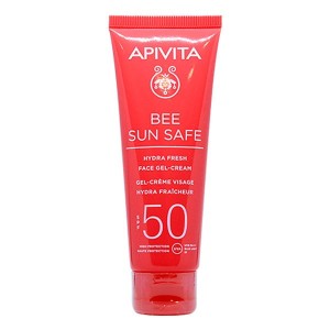 Apivita Bee Sun Safe Hydra Fresh Face SPF50 Ενυδατική Αντηλιακή Κρέμα Gel Προσώπου Ελαφριάς Υφής, 50ml 