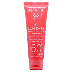 Apivita Bee Sun Safe Καταπραϋντική Κρέμα Προσώπου για Ευαίσθητες Επιδερμίδες SPF50+, 50ml