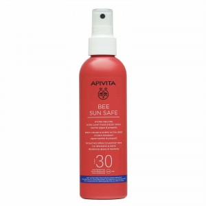 Apivita Bee Sun Safe Hydra Melting Ultra Light Face & Body Spray Ενυδατικό Αντιηλιακό Προσώπου Σώματος με Θαλάσσια Φύκη & Πρόπολη SPF50, 200ml