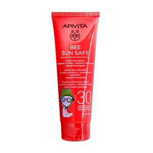 Apivita Bee Sun Safe Baby Sun Cream SPF30 Βρεφική Αντηλιακή Κρέμα Υψηλής Προστασίας με Καλέντουλα & Πρόπολη, 100ml