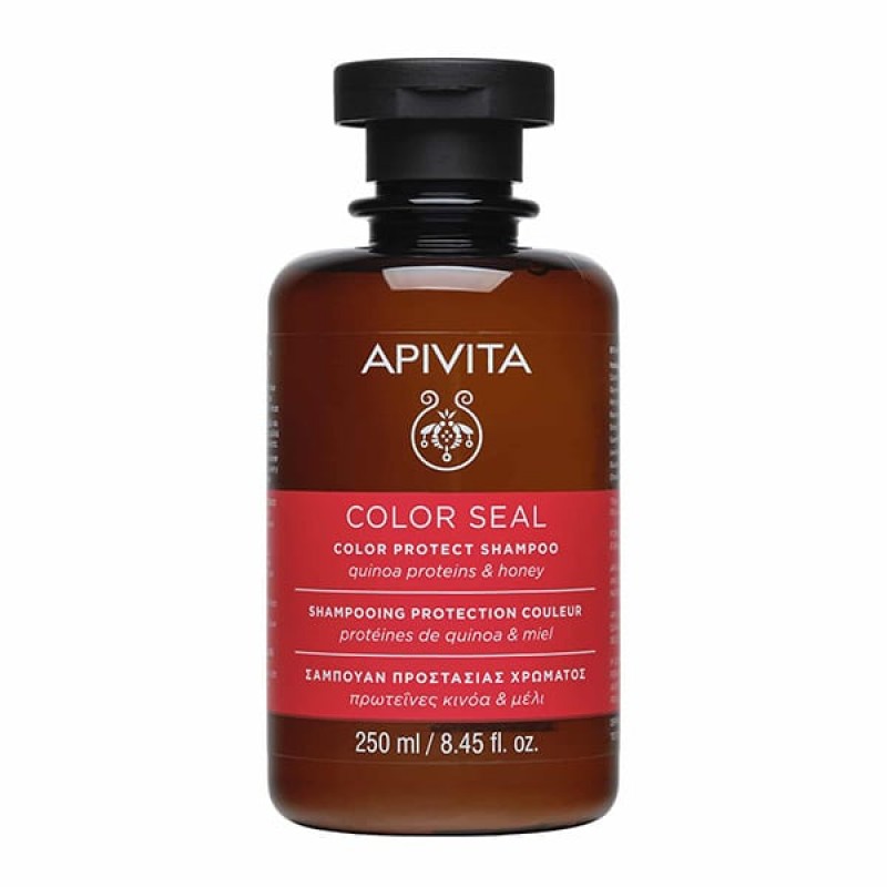 Apivita Color Seal Color Protect Shampoo Σαμπουάν Προστασίας Χρώματος Πρωτεΐνες Κινόα & Μέλι, 250ml Apivita Color Seal Color Protect Shampoo Σαμπουάν Προστασίας Χρώματος Πρωτεΐνες Κινόα & Μέλι, 250ml