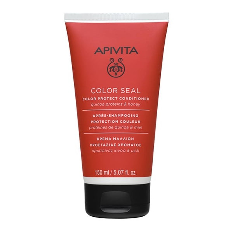 Apivita Color Seal Color Protect Conditioner Μαλακτική Κρέμα Προστασίας Χρώματος Με Πρωτεΐνες Κινόα & Μέλι, 150ml