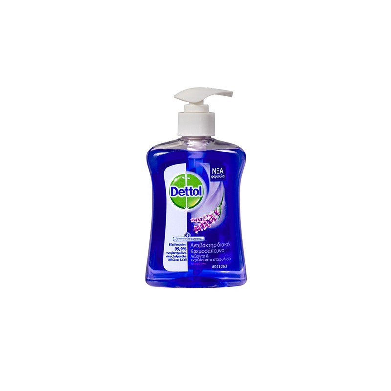 Dettol Υγρό Κρεμοσάπουνο με Αντλία Λεβάντα (Χαλαρωτικό), 250ml Dettol Υγρό Κρεμοσάπουνο με Αντλία Λεβάντα (Χαλαρωτικό), 250ml