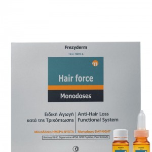 Frezyderm Hair Force Monodoses Day / Night Ειδική Αγωγή κατά της Τριχόπτωσης για Άνδρες & Γυναίκες, 14x10ml