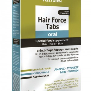 Frezyderm Hair Force Tabs Oral Συμπλήρωμα Διατροφής για τη Διατήρηση της Φυσιολογικής Κατάστασης των Μαλλιών, 60tabs