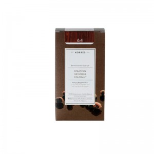 Korres Argan Oil Advanced Colorant 6.4 Ξανθό Σκούρο Χάλκινο Μόνιμη Βαφή Μαλλιών με Τεχνολογία Pigment Lock που κλειδώνει το Χρώμα, 50ml