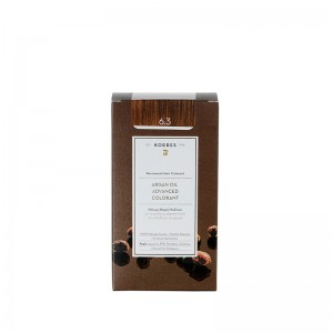 Korres Argan Oil Advanced Colorant 6.3 Ξανθό Σκούρο Μελί Μόνιμη Βαφή Μαλλιών με Τεχνολογία Pigment Lock που κλειδώνει το Χρώμα, 50ml