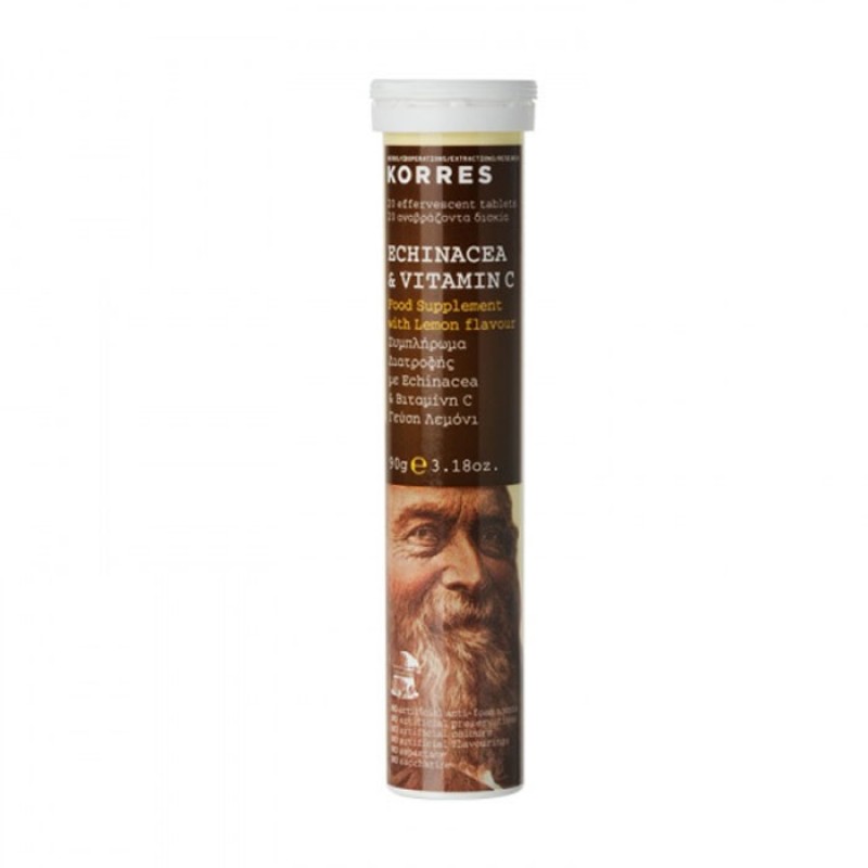 Korres Echinacea & Vitamin C 18 αναβράζοντα δισκία Korres Echinacea & Vitamin C 18 αναβράζοντα δισκία