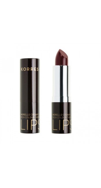 Korres Morello Creamy Lipstick Burgundy Red Nο 59 Κόκκινο της Βουργουνδίας Ενυδατικό Κραγιόν, 3.5 gr