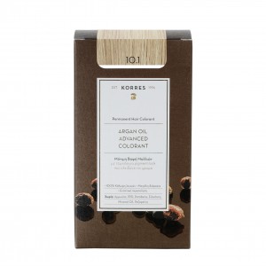 Korres Argan Oil Advanced Colorant 10.1 Ξανθό Πλατίνας Σαντρέ Μόνιμη Βαφή Μαλλιών με Τεχνολογία Pigment Lock που κλειδώνει το Χρώμα, 50ml