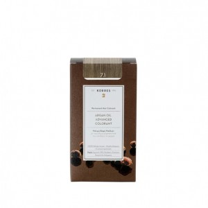 Korres Argan Oil Advanced Colorant 7.1 Ξανθό Σαντρέ Μόνιμη Βαφή Μαλλιών με Τεχνολογία Pigment Lock που κλειδώνει το Χρώμα, 50ml