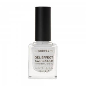 Korres Gel Effect Nail Colour No.1 Blanc White Βερνίκι Νυχιών, 11ml