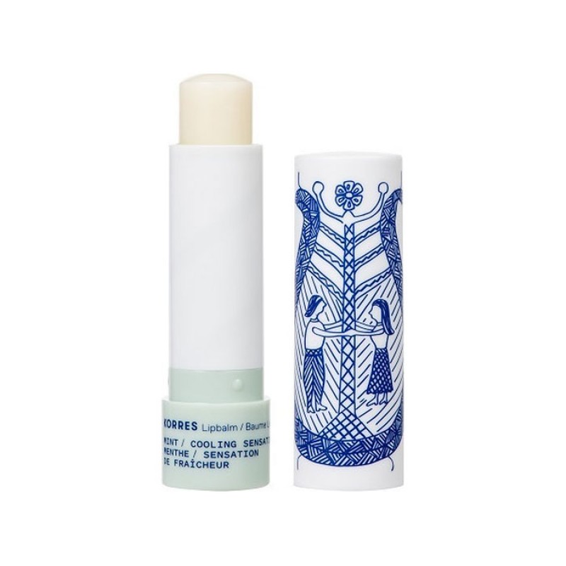 Korres Lip Balm Mint Cooling Sensation Ενυδατική Φροντίδα για τα Χείλη με Μέντα για Αίσθηση Δροσιάς, 4.5g